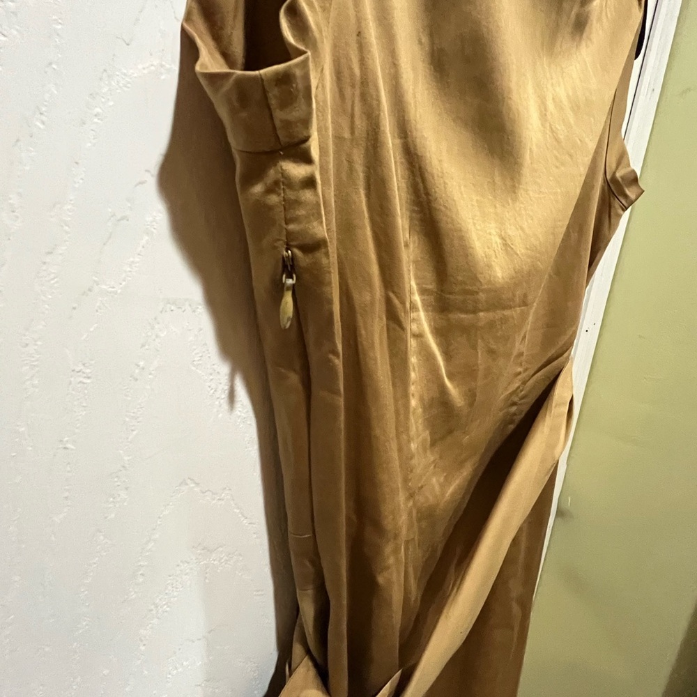 Diane von Furstenberg DVF Della Bronze Faux Wrap Dress. Size 0 - Picture 4 of 13
